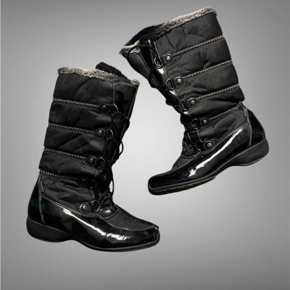 Sporto Black Quilted Winter Boots